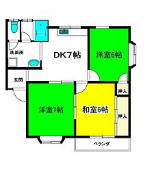 間取図画像 3DK