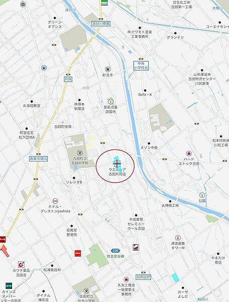 地図を拡大表示