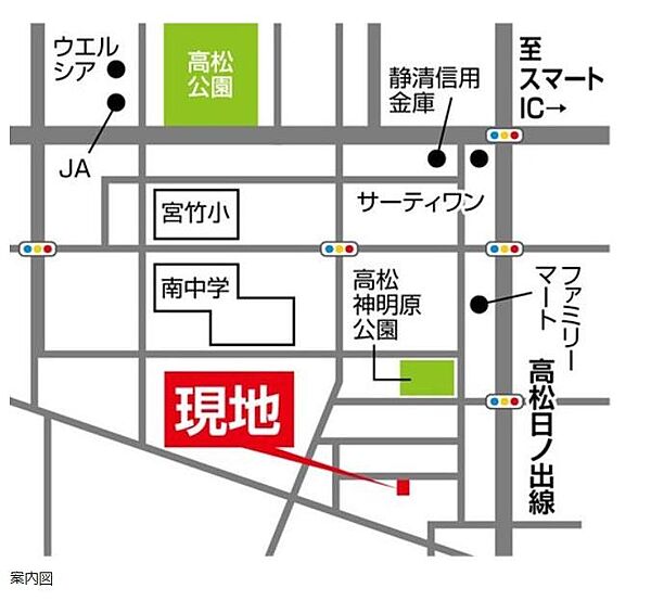 地図を拡大表示