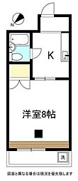 富士ハイツ 1Kの間取図画像