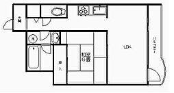 ルシーヌ南熱海 1LDKの間取図画像
