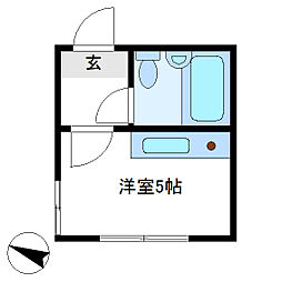 ビラビアンカ 1Kの間取図画像