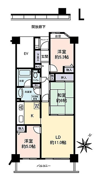 間取りを拡大表示