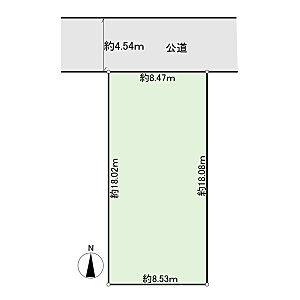 区画図：建築条件無し。お好きなハウスメーカーで建てられます。