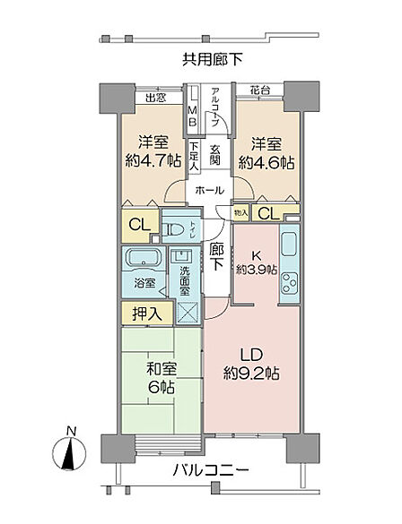 引き戸のため、閉めれば居室として、開放すればリビングと一体化できるフレキシブルな間取り