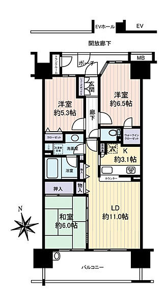 間取りを拡大表示