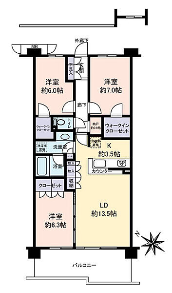 間取りを拡大表示