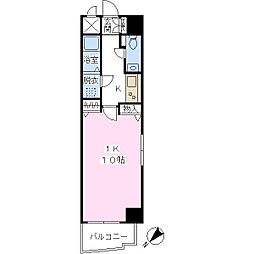 小泉ビルフェアネスK横浜 1Kの間取図画像