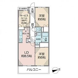 間取図画像 2SLDK