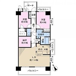 間取図画像 2SLDK