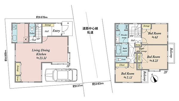 間取りを拡大表示