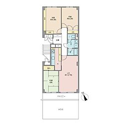 パーク・ハイム杉並D棟 3LDKの間取図画像