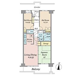 間取図画像 3LDK