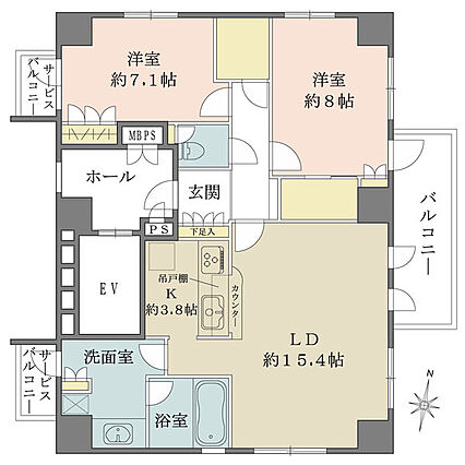 1フロア1世帯...