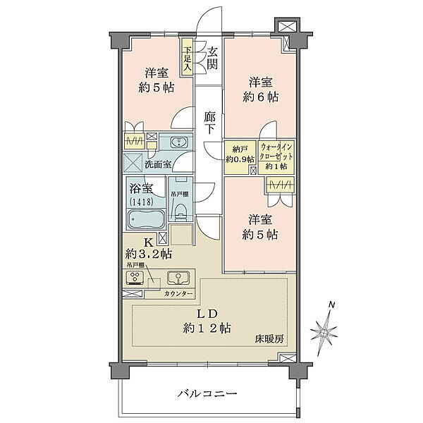 間取りを拡大表示