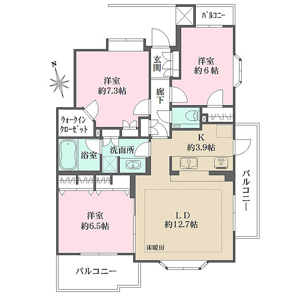 間取りを拡大表示
