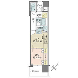 モアグランデ駒込六義園 1DKの間取図画像