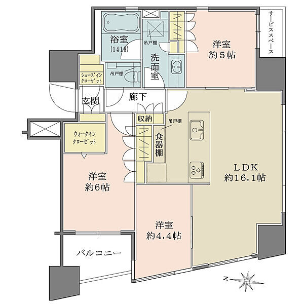 間取りを拡大表示