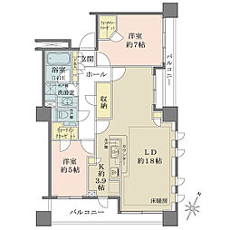 THE TOWER KOISHIKAWA 2LDKの間取り