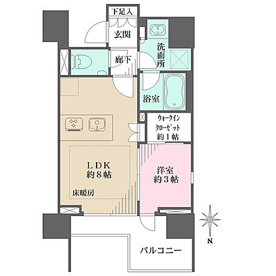 間取り ウィルレーナ浦和常盤 12階/-