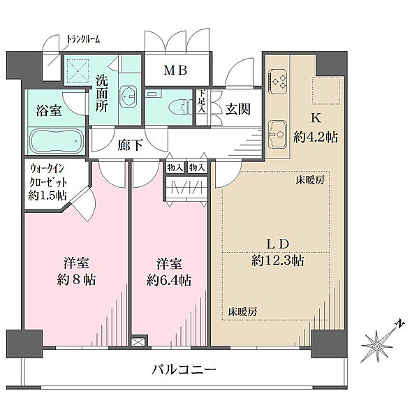 間取りを拡大表示