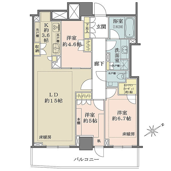 間取りを拡大表示