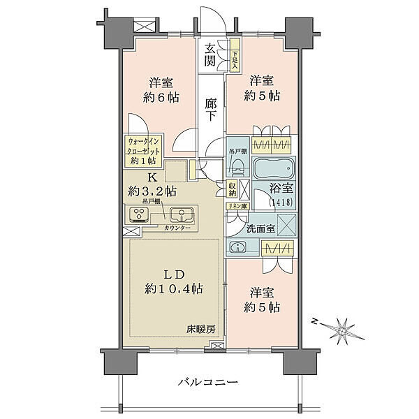 間取りを拡大表示