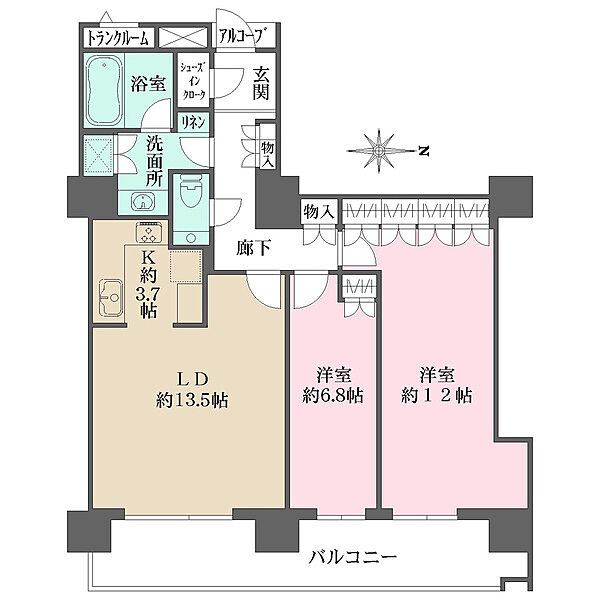 間取りを拡大表示