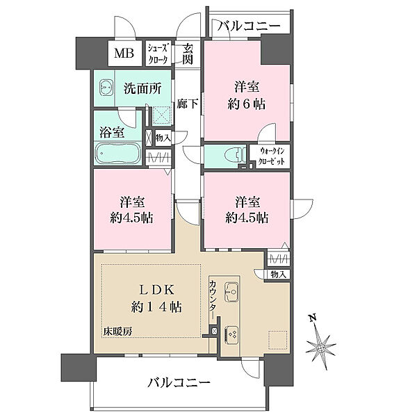 間取りを拡大表示