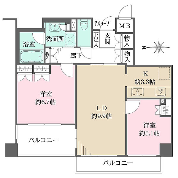 間取りを拡大表示