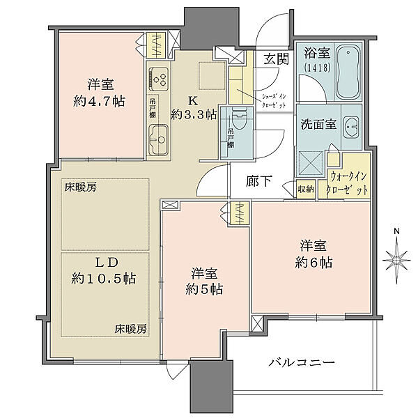 間取りを拡大表示