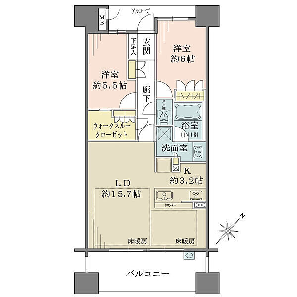 間取りを拡大表示