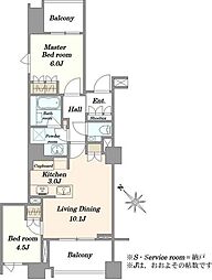 間取図画像 2LDK