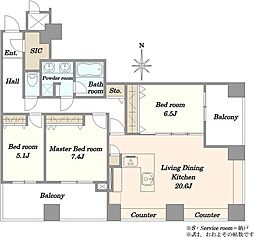 間取図画像 3LDK