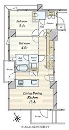 間取図画像 2LDK