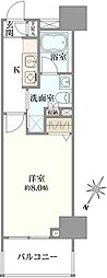 グランドコンシェルジュ日本橋 1Kの間取図画像