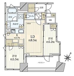 間取図画像 2LDK