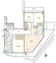 ノーツ目黒青葉台 3LDKの間取図画像