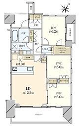 ザ・パークハウス赤坂レジデンス 3LDKの間取図画像