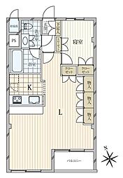 東山コーポラス 1LDKの間取図画像