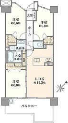 レーベンハイム加賀プレシャスフォルム 3LDKの間取図画像
