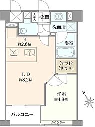 アビテ目白 1LDKの間取図画像