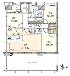 常盤台ガーデンソサエティ 3LDKの間取図画像
