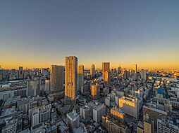 バルコニーからの撮影（夕景）（ズームなし）