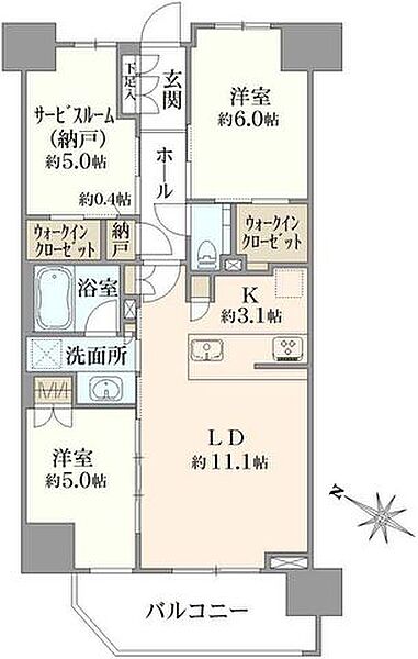 間取りを拡大表示