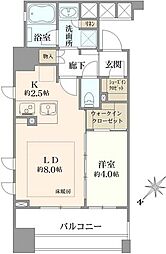 リビオ文京茗荷谷 1LDKの間取図画像