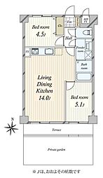 間取図画像 2LDK