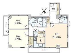 間取図画像 2LDK