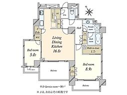 間取図画像 2SLDK