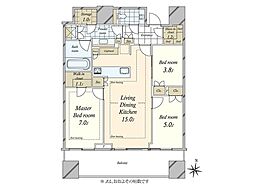 パークコート渋谷ザタワー 3LDKの間取図画像